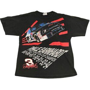 Vintage 1990s Dale Earnhardt All Over Print Winston Cup T Shirt SZ XL USA.   999